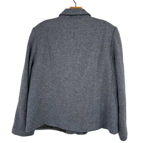 Pendleton Plus Women's Blazer size16W Gray blue Wool Two-Button Jacket - Picture 9 of 9